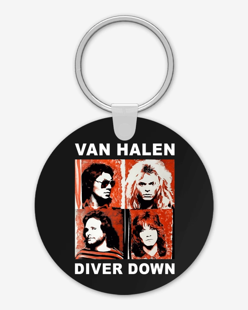 Llavero Negro de Van Halen Diver Down