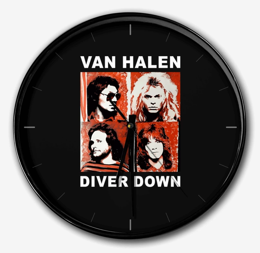 Reloj Negro de Van Halen Diver Down