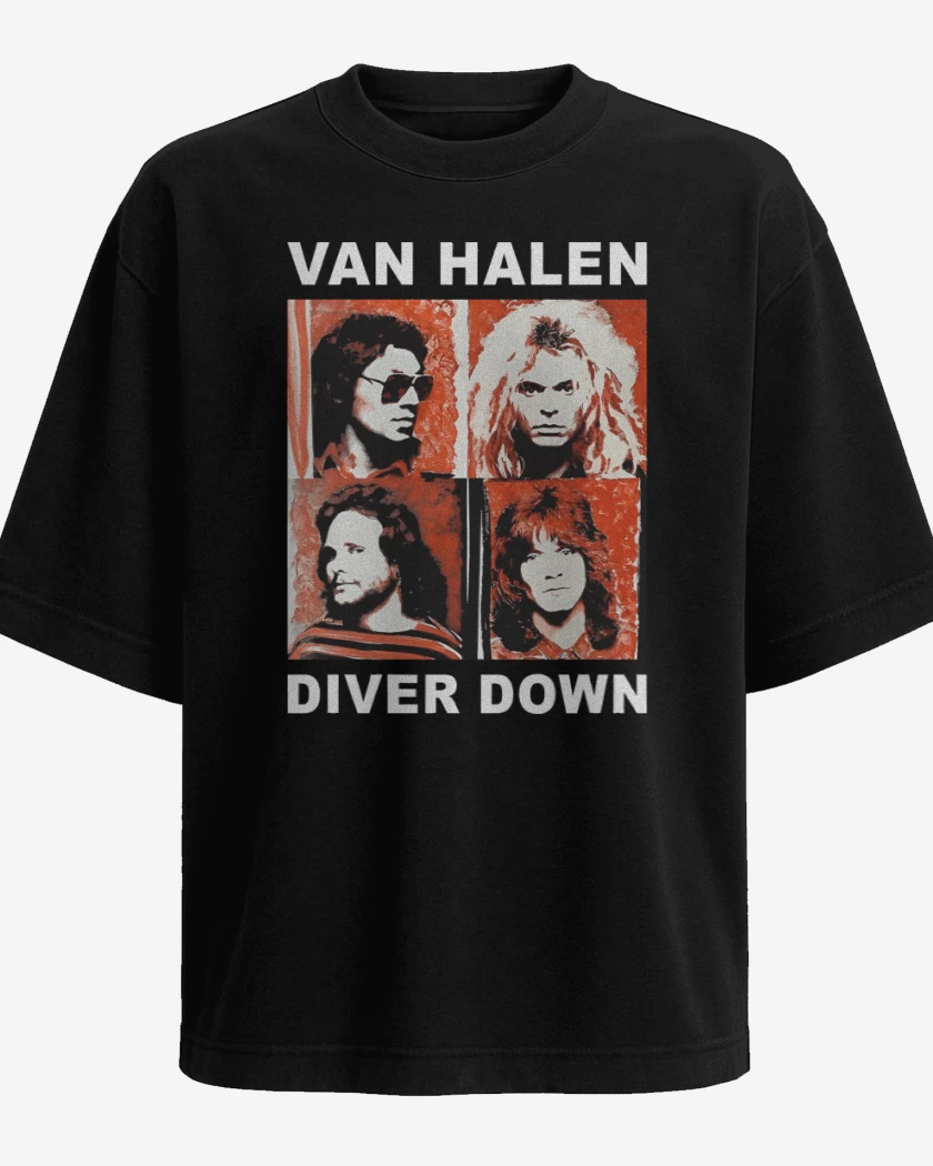 Polera Oversize Van Halen Diver Down