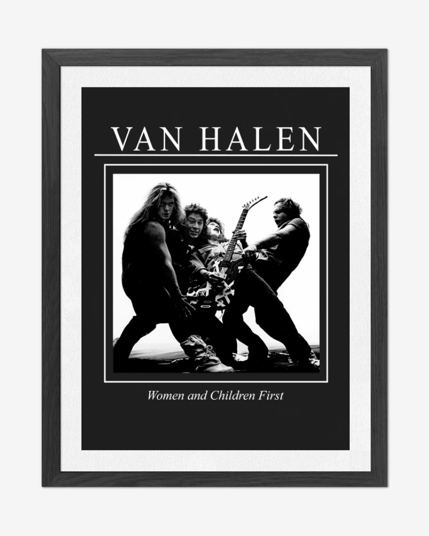 Cuadro decorativo Negro de Van Halen Women and Children