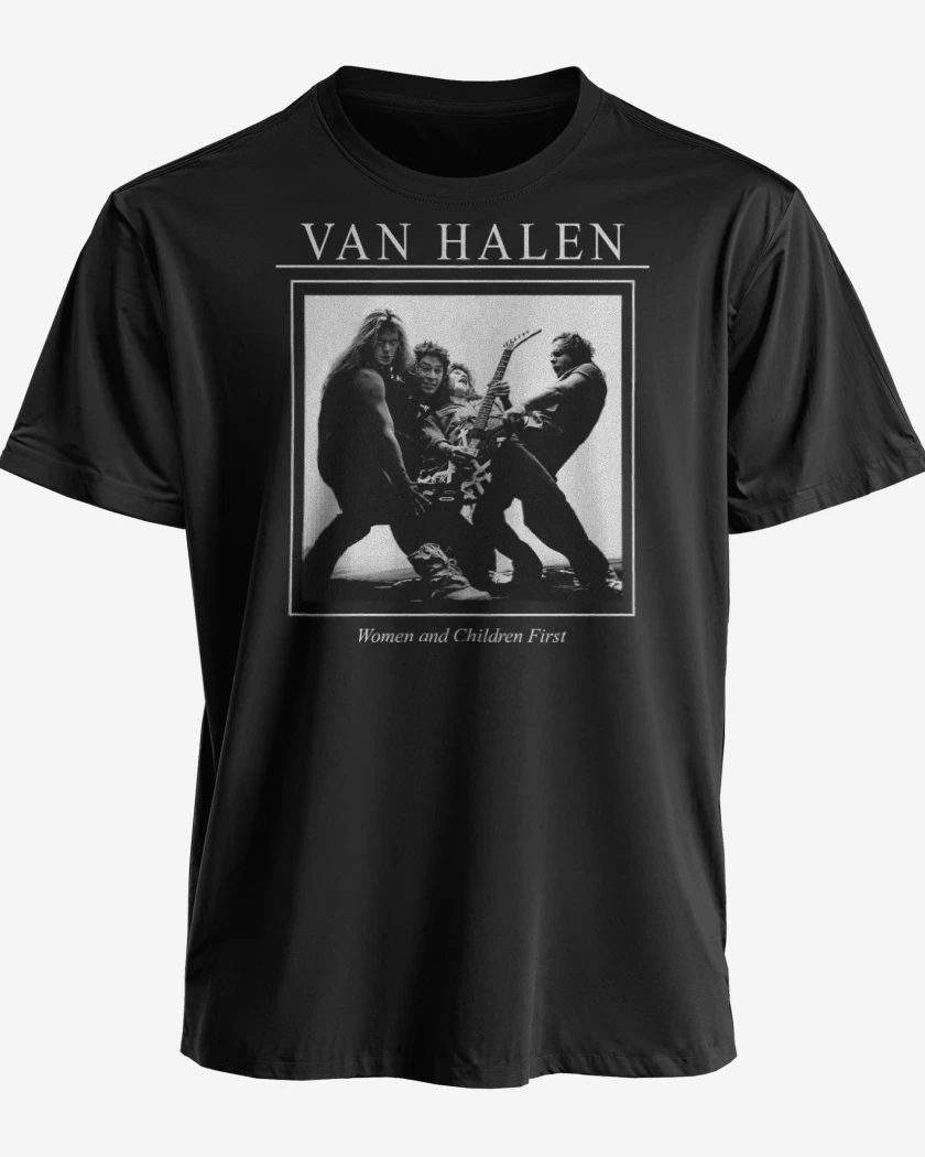 Polera premium Negro de Van Halen Women and Children