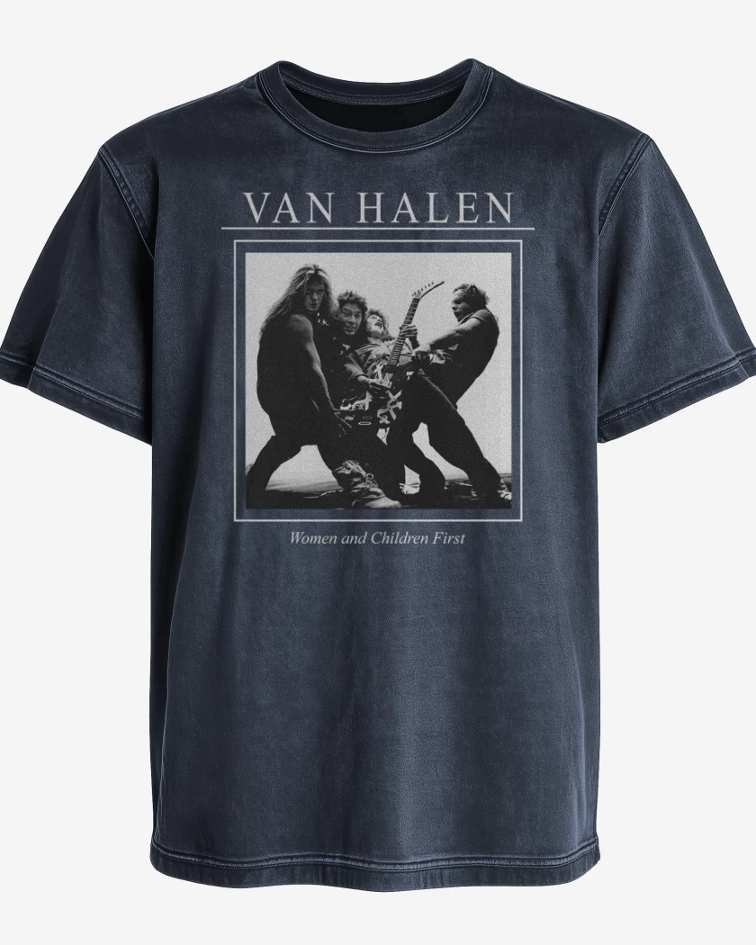 Polera desgastada Van Halen Women and Children