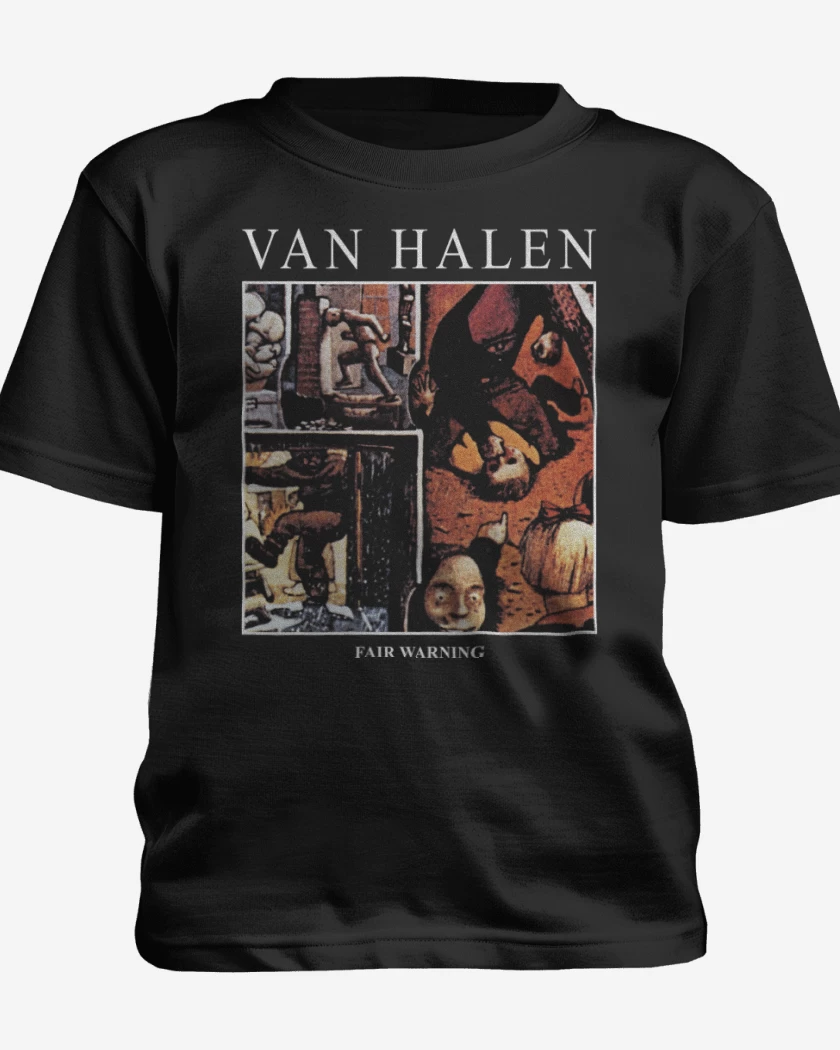 Polera de niño Negro de Van Halen Fair Warning