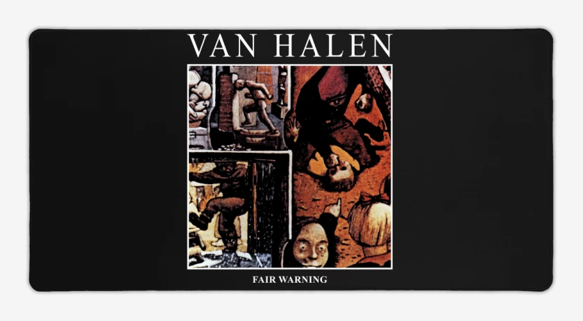 Mouse pad Gamer Negro de Van Halen Fair Warning