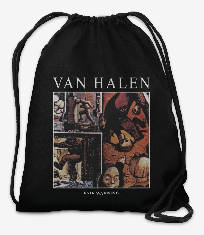 Mochila Negro de Van Halen Fair Warning