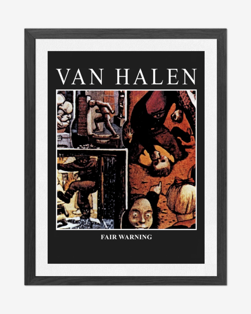 Cuadro decorativo Negro de Van Halen Fair Warning