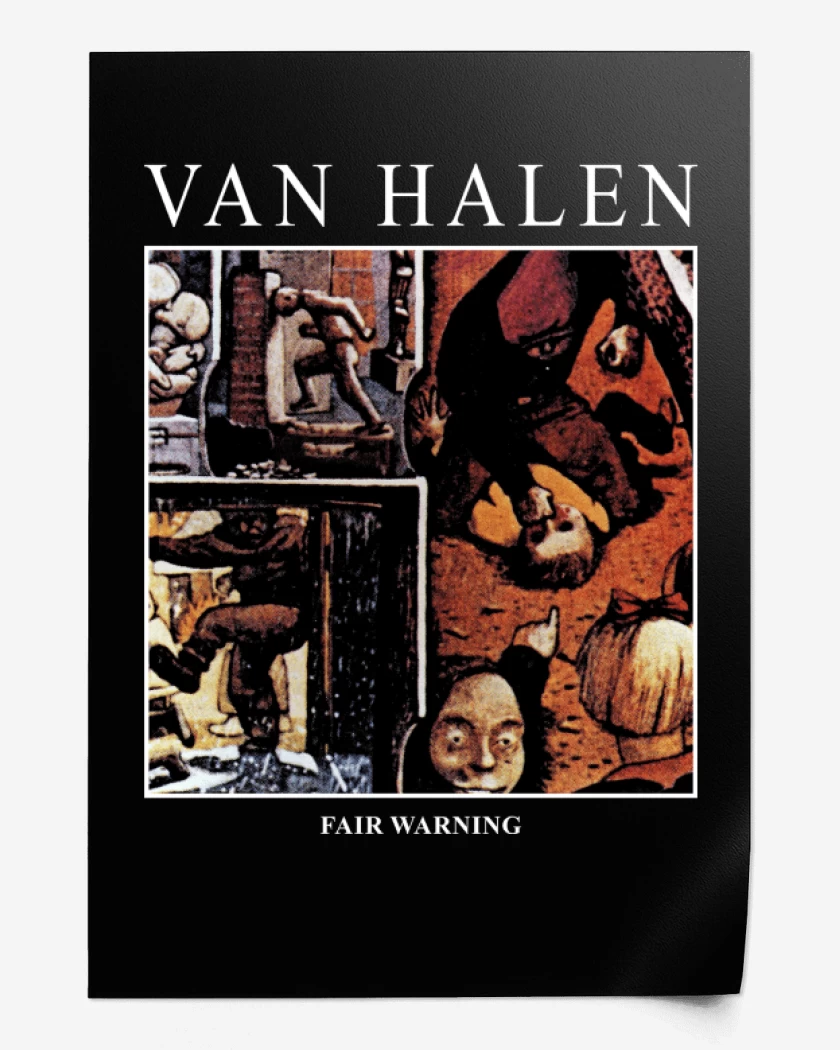 Print Van Halen Fair Warning