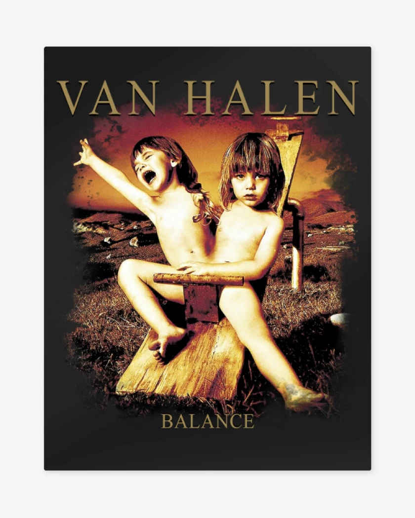Print metalico Negro de Van Halen Balance