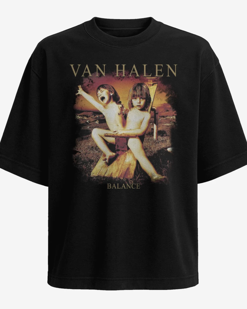Polera Oversize Negro de Van Halen Balance
