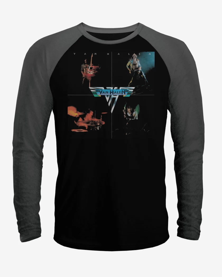 Polera Raglan Negro / Negro Heather de Van Halen I