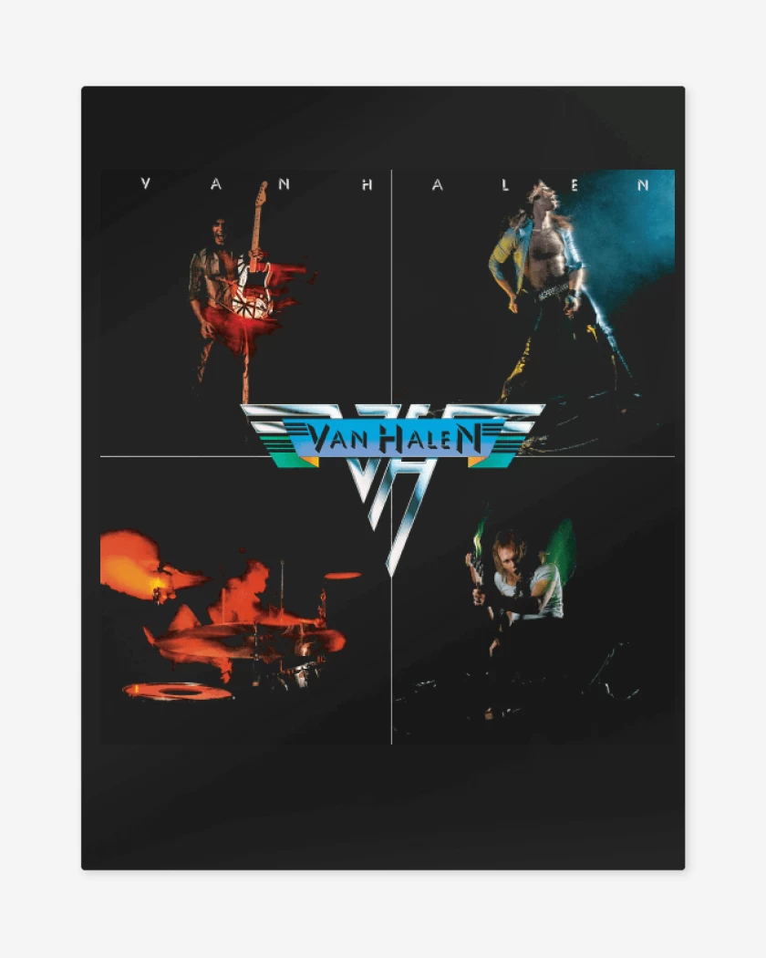 Print metalico Negro de Van Halen I
