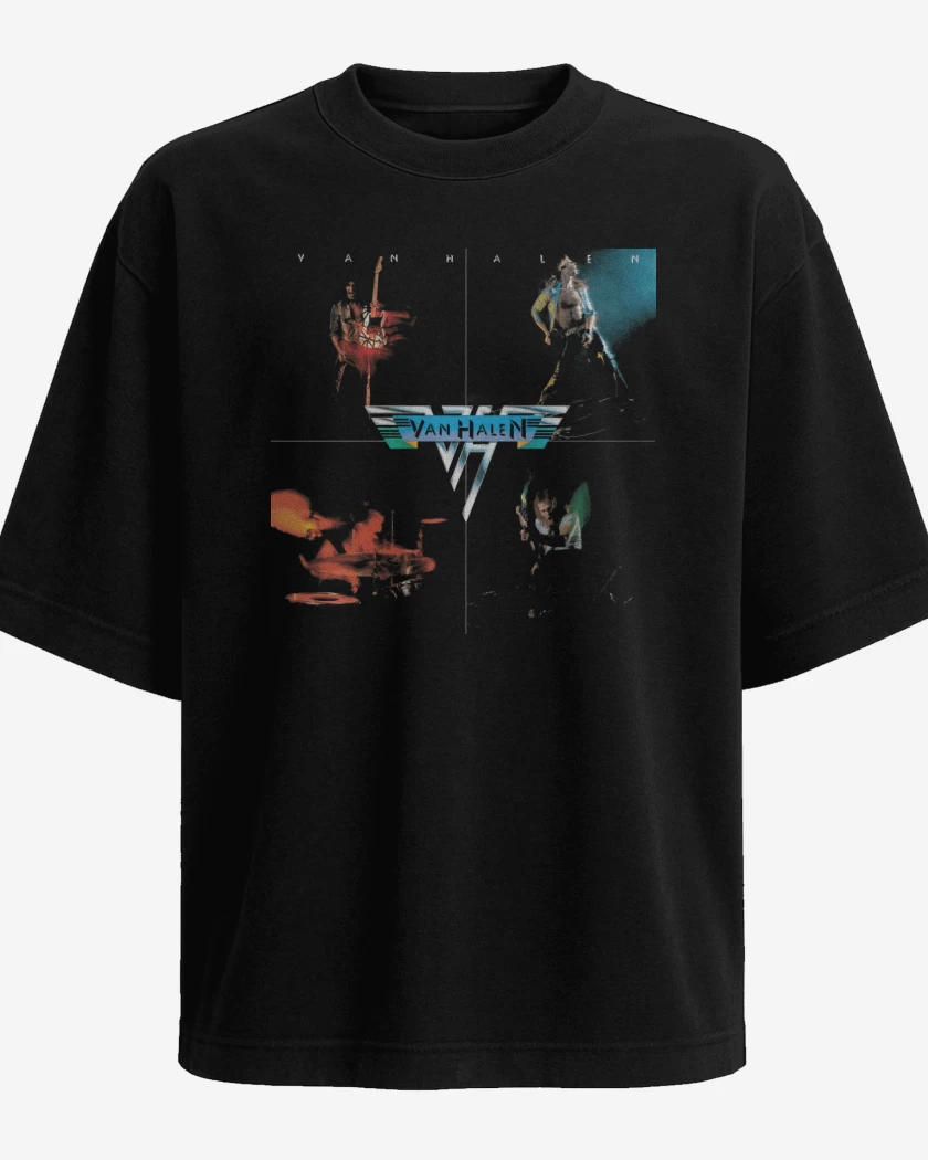 Polera Oversize Negro de Van Halen I