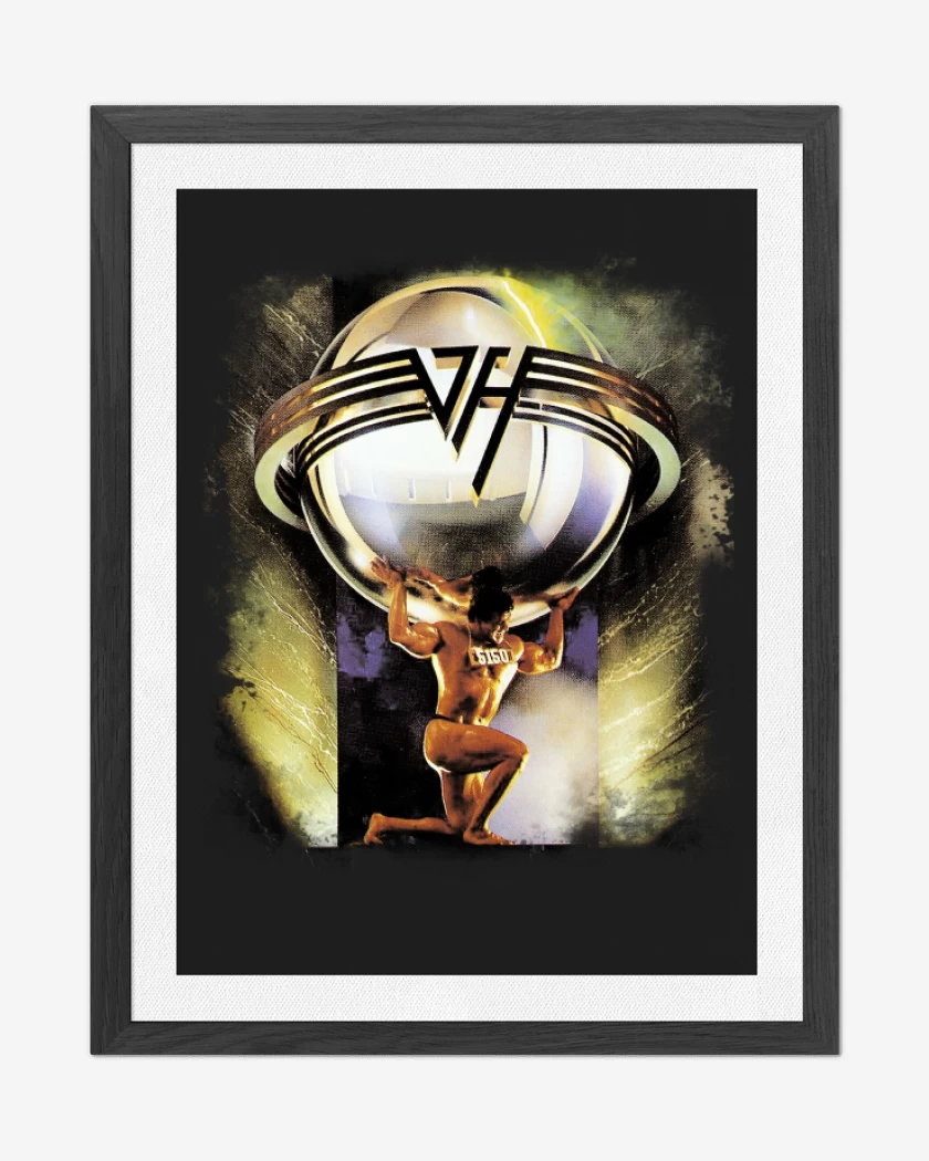 Cuadro decorativo Negro de Van Halen 5150
