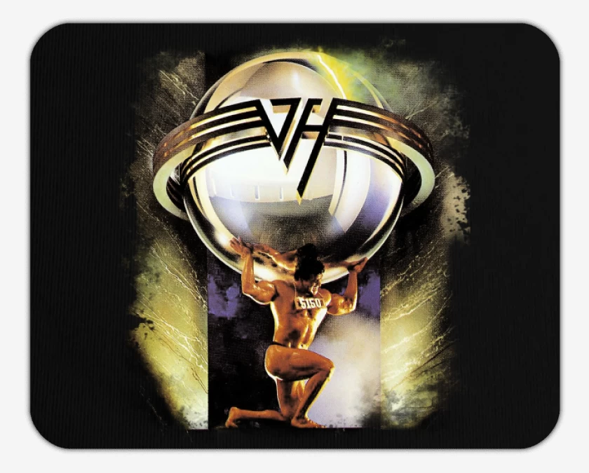 Mousepad Negro de Van Halen 5150