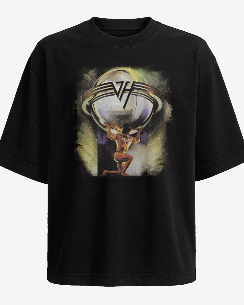 Polera Oversize Negro de Van Halen 5150