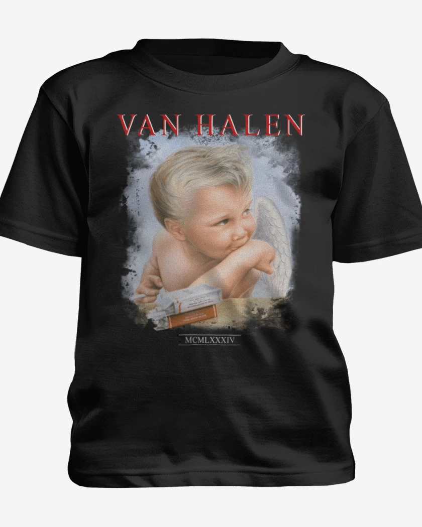 Polera de niño Negro de Van Halen 1984 N