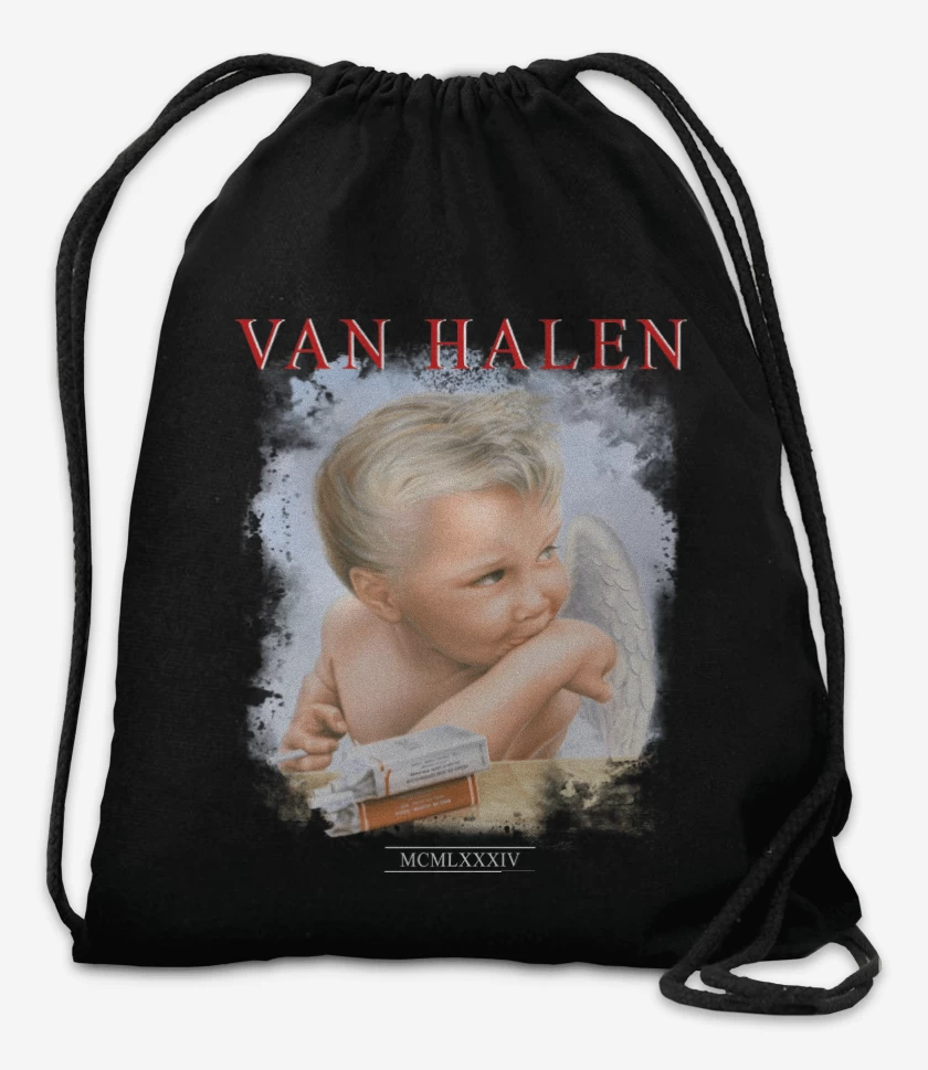 Mochila Negro de Van Halen 1984 N