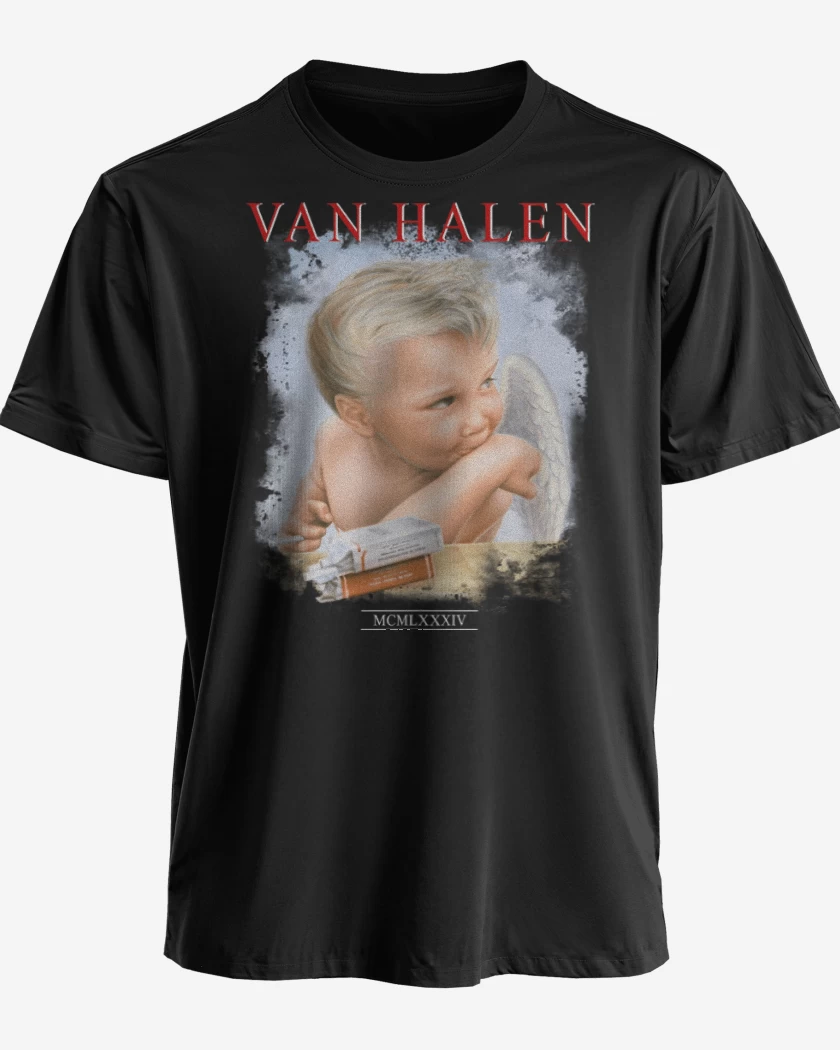 Polera premium Negro de Van Halen 1984 N