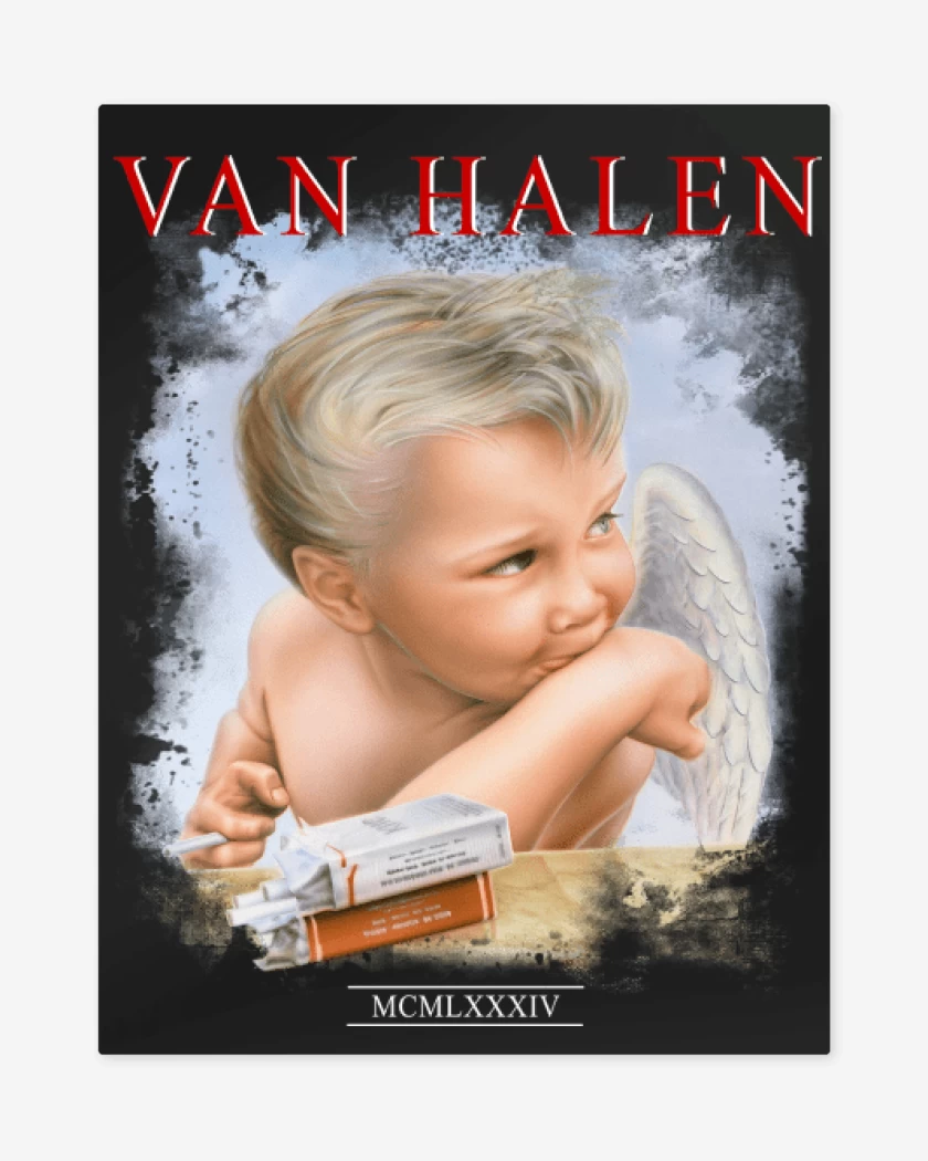 Print metalico Van Halen 1984 N