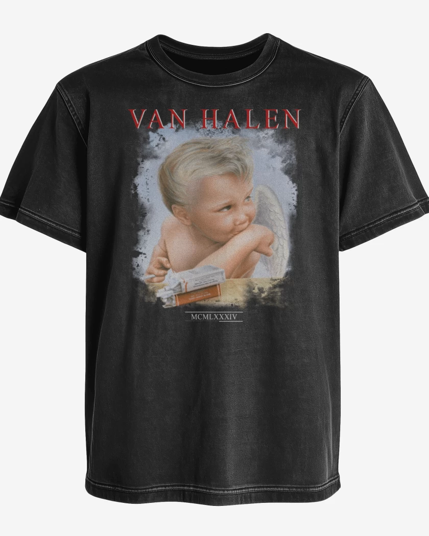 Polera desgastada Van Halen 1984 N