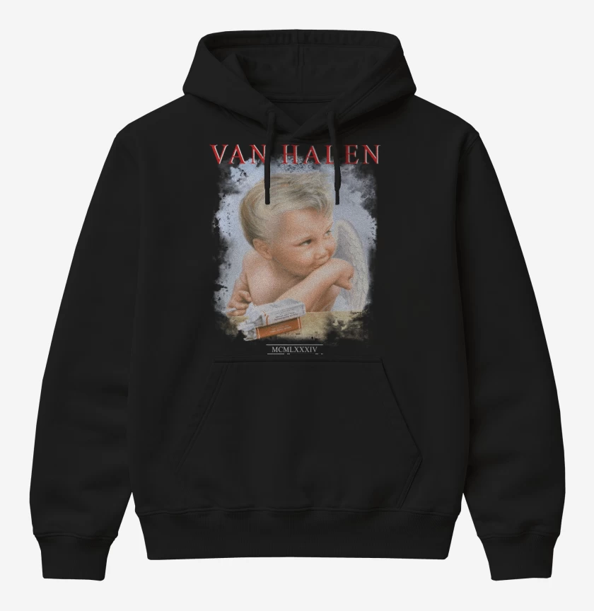 Poleron Canguro básico Van Halen 1984 N