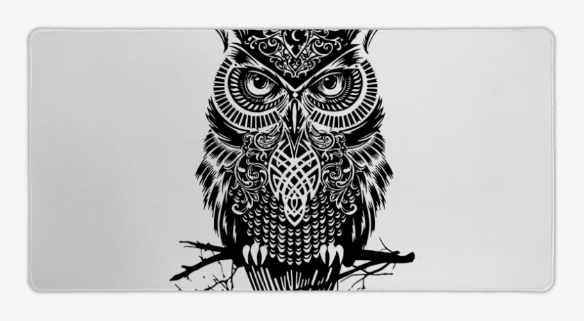 Mouse pad Gamer Blanco de Buho
