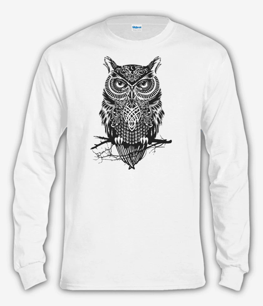 Polera manga larga Blanco de Buho