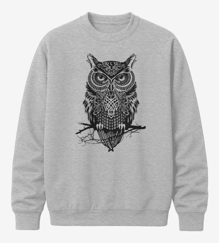 Poleron polo Gris Melange de Buho