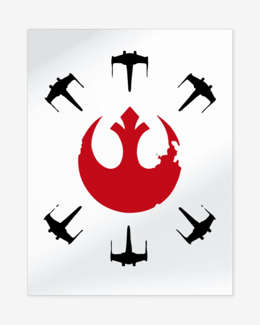 Print metalico Blanco de The rebellion