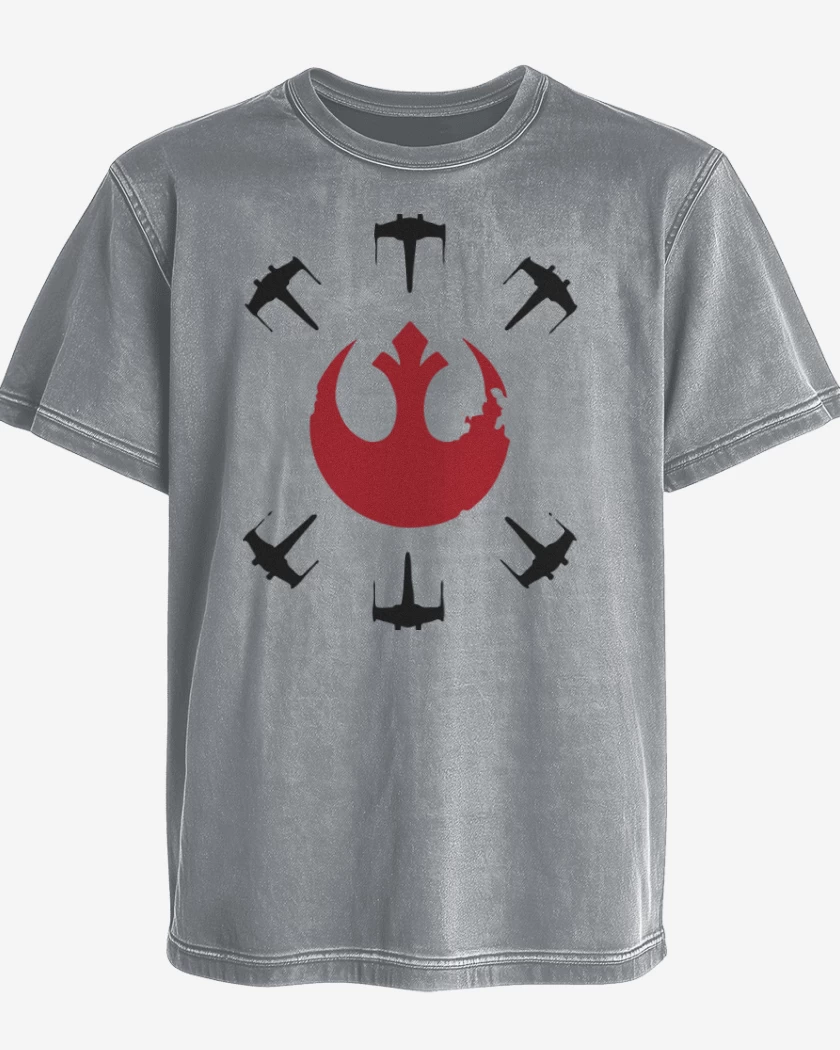 Polera desgastada Gris Melange de The rebellion