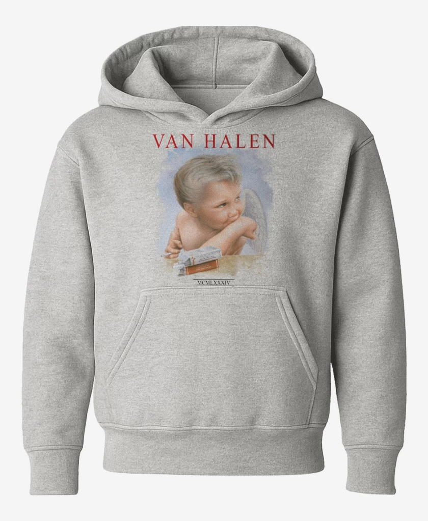 Poleron de niño Gris Melange de Van Halen 1984 B