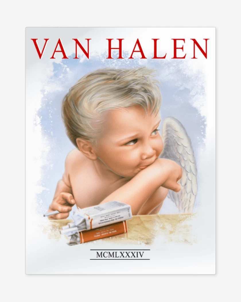 Print metalico Van Halen 1984 B