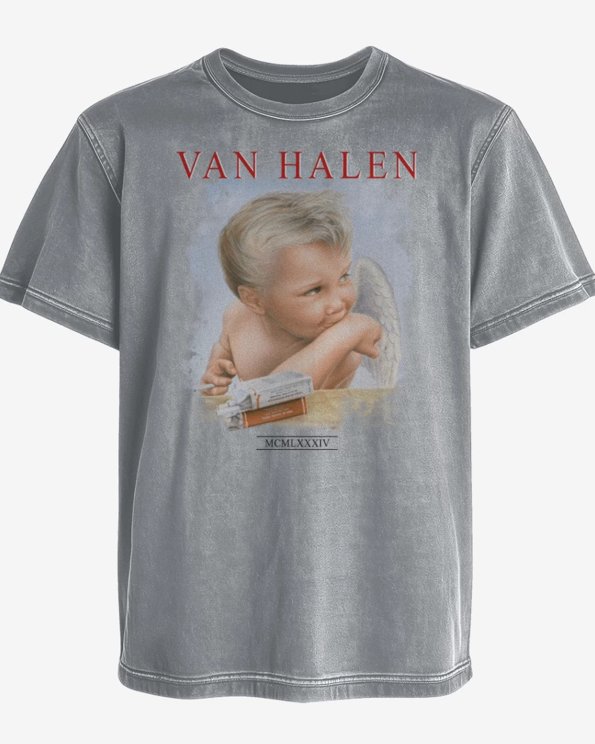 Polera desgastada Van Halen 1984 B