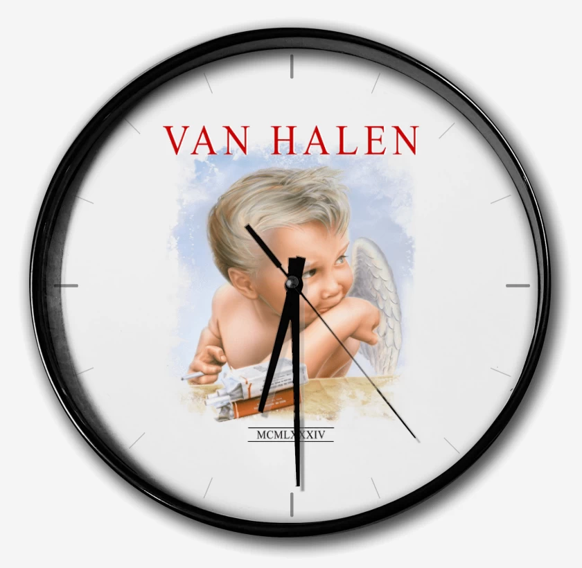 Reloj Blanco de Van Halen 1984 B