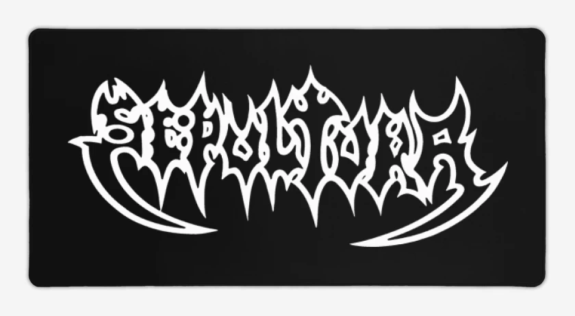 Mouse pad Gamer Negro de Sepultura Logo