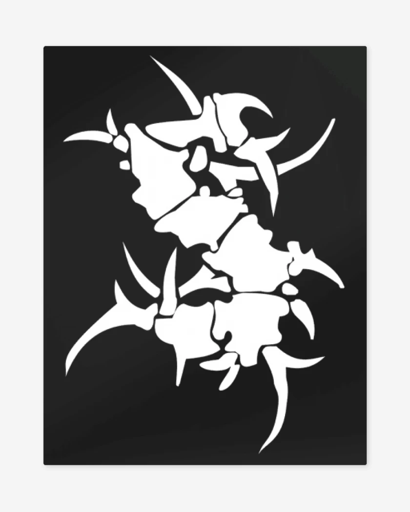 Print metalico Negro de S de Sepultura