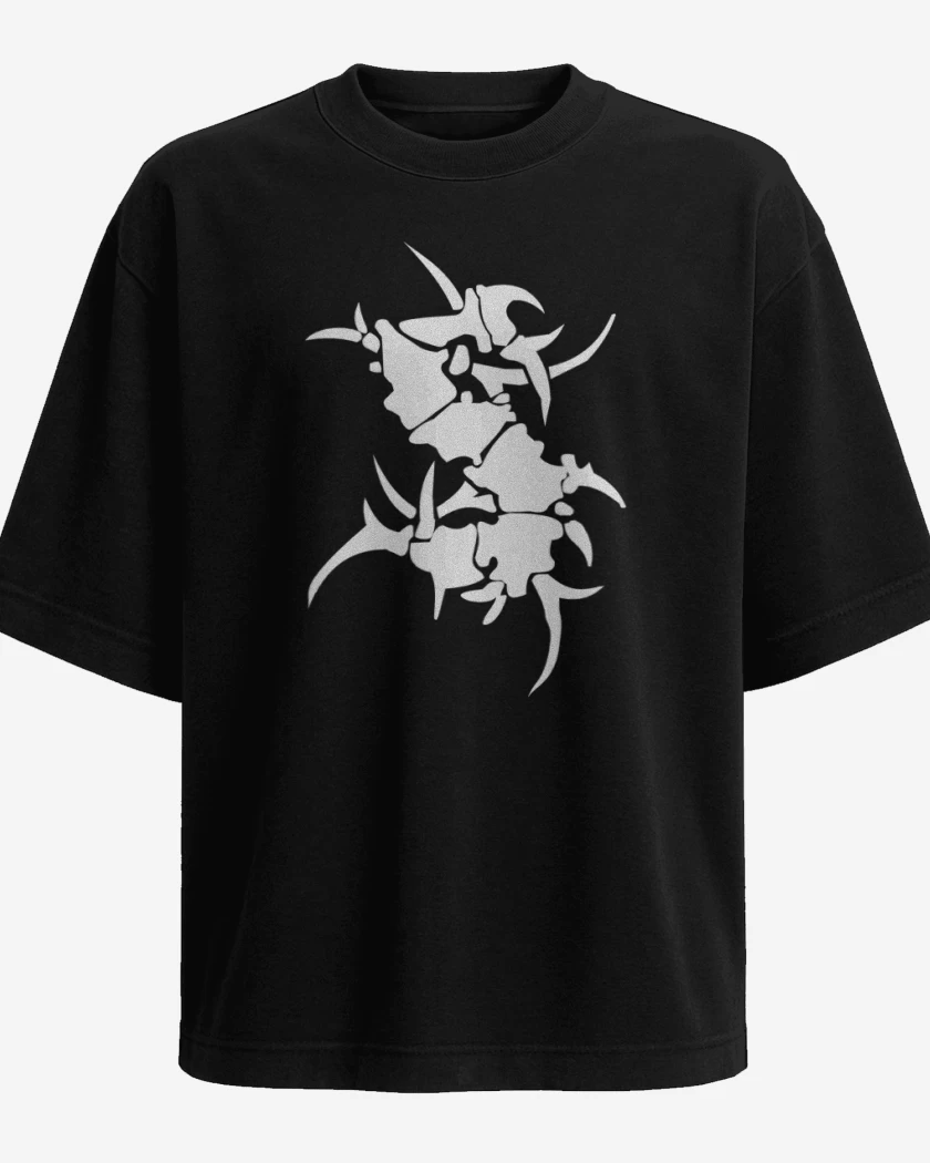 Polera Oversize Negro de S de Sepultura