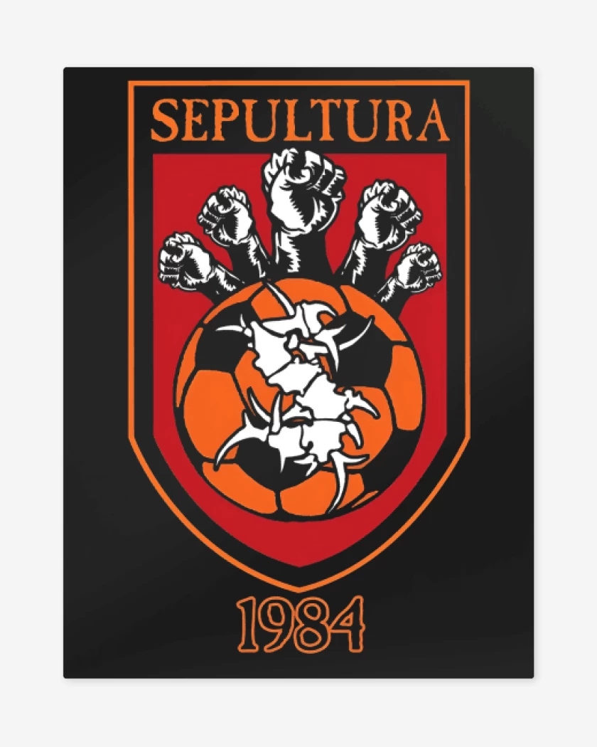 Print metalico Negro de Sepultura FC