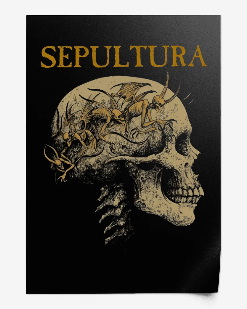 Print Sepultura Calavera