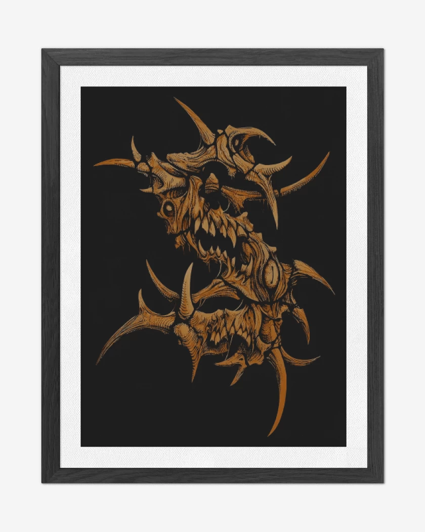 Cuadro decorativo Negro de Sepultura S
