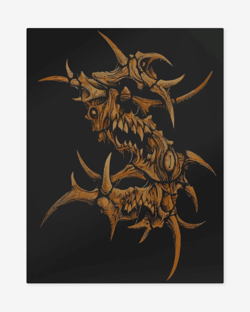 Print metalico Negro de Sepultura S
