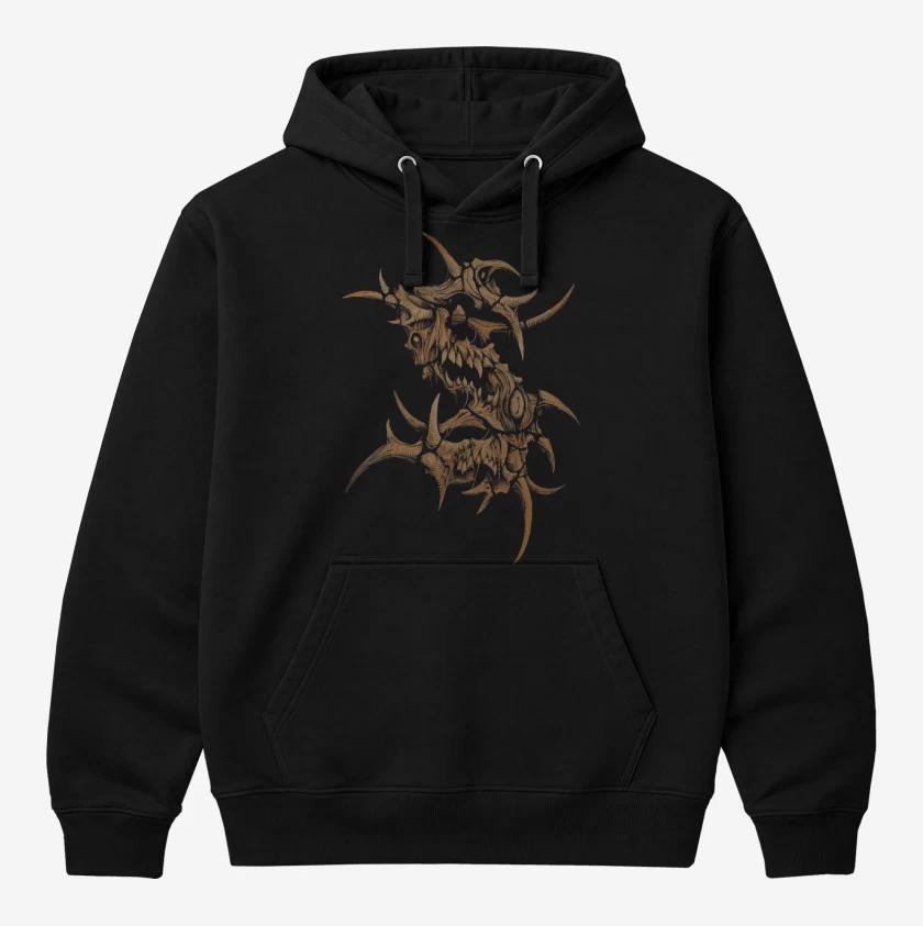 Polerón Canguro Negro de Sepultura S