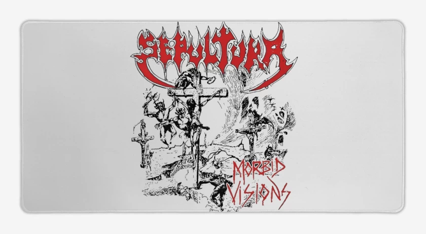 Mouse pad Gamer Blanco de Sepultura Morbid