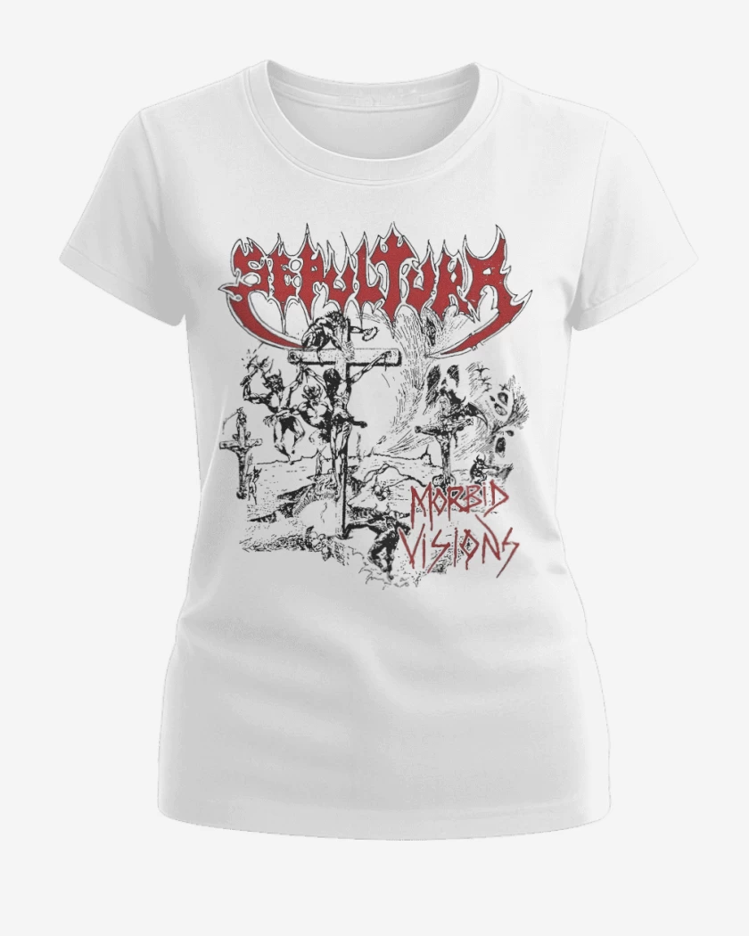 Polera de Mujer Blanco de Sepultura Morbid