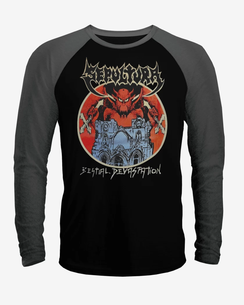 Polera Raglan Sepultura Bestial 
