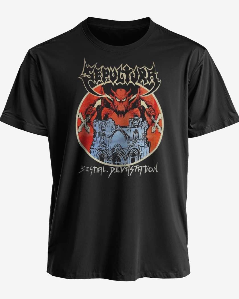 Polera premium Sepultura Bestial 