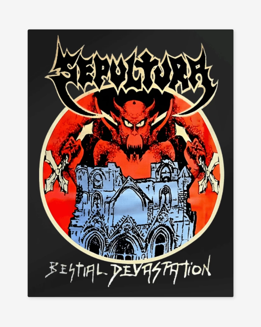 Print metalico Sepultura Bestial 