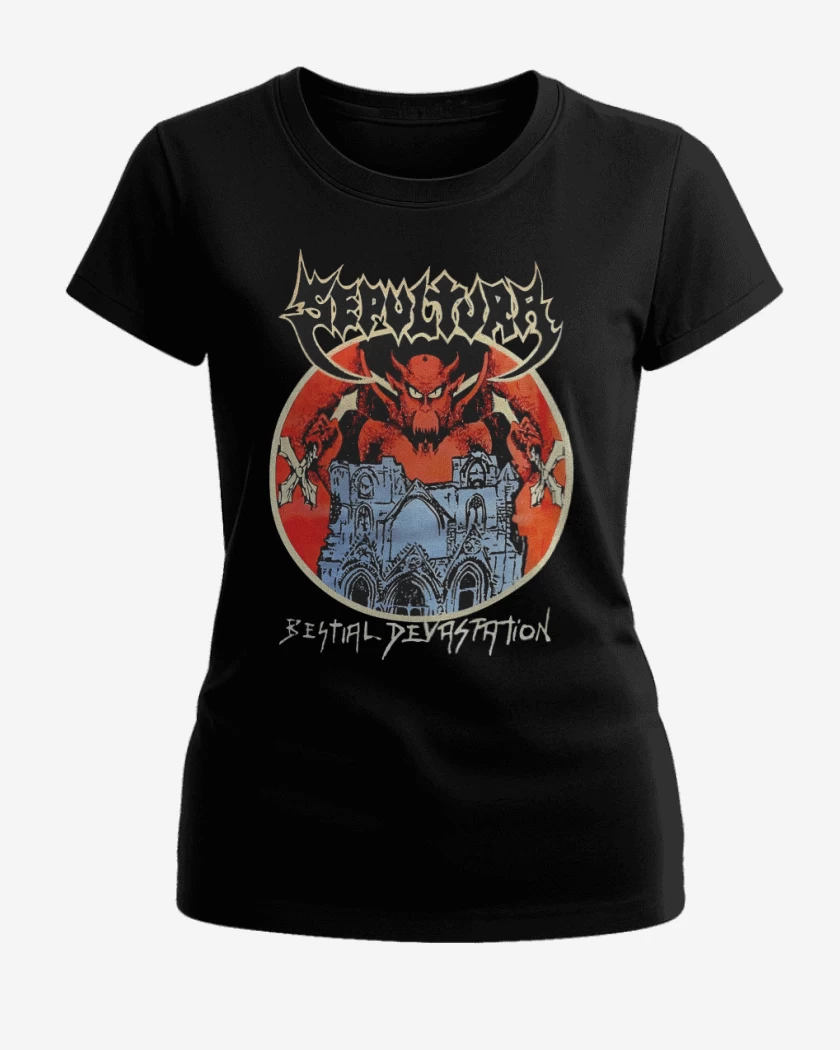 Polera de Mujer Sepultura Bestial 