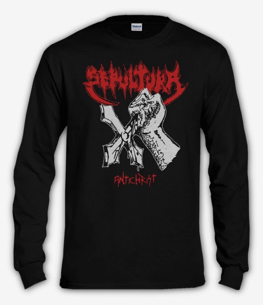 Polera manga larga Negro de Sepultura Antichrist