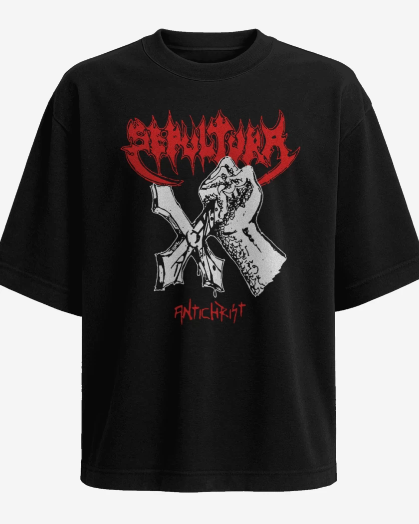 Polera Oversize Sepultura Antichrist